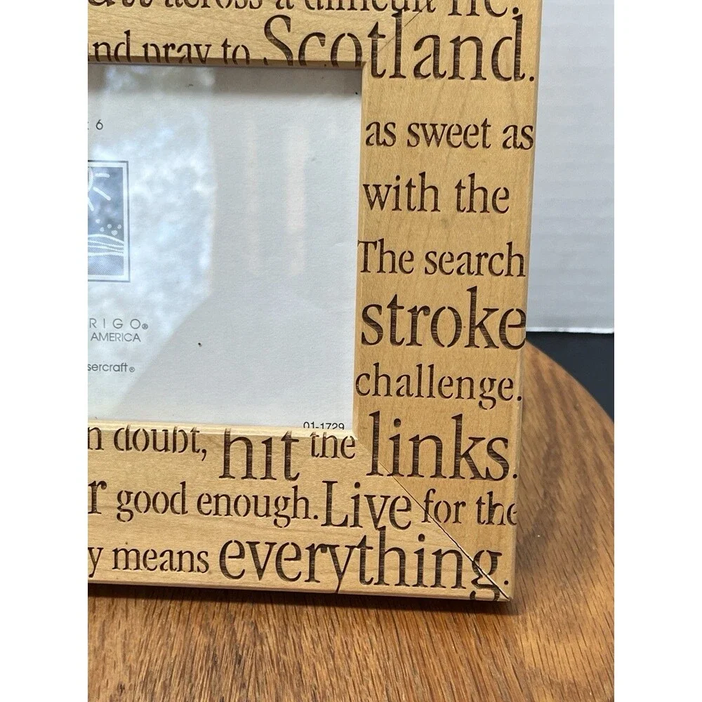 Vintage Lasercraft Golf Picture Frame 4 x 6